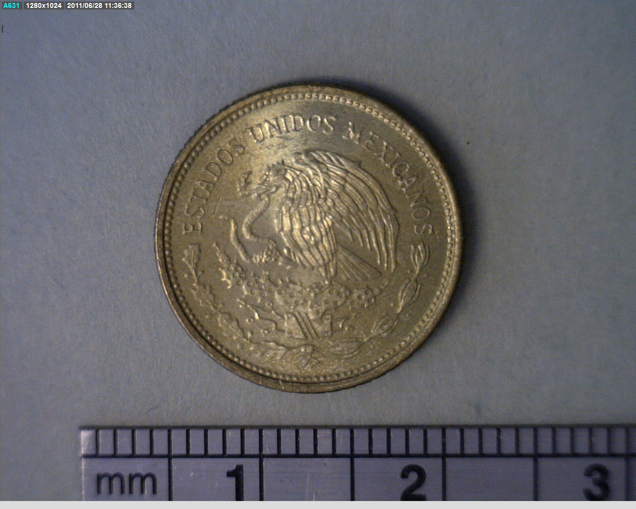 5 Pesos Quetzalcóatl Bronce 1988 (anverso)