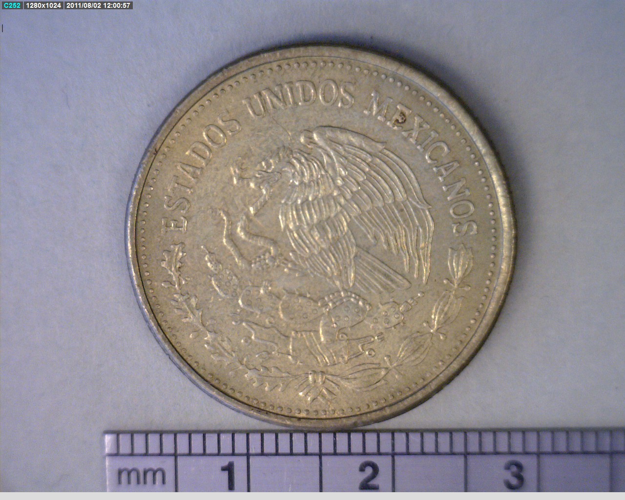 100 Pesos Carranza Bronce Aluminio 1990 (anverso)