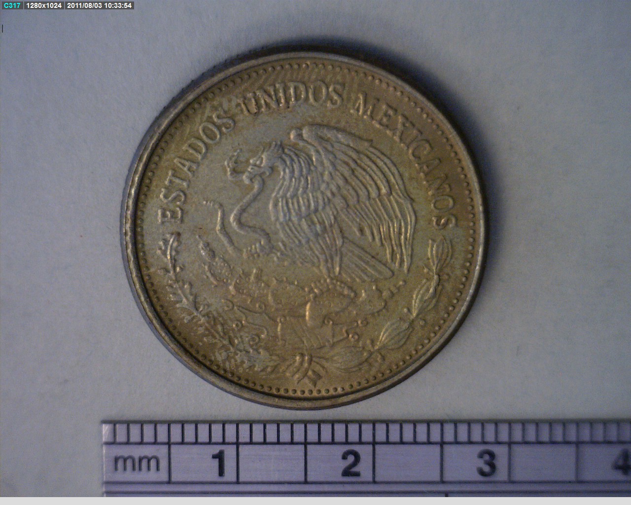 100 Pesos Carranza Bronce Aluminio 1989 (anverso)