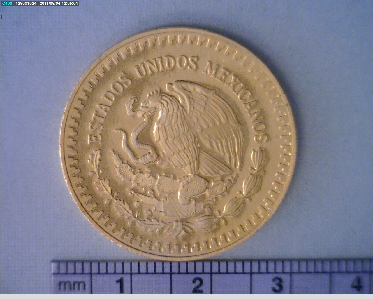 1/2 oz Libertad Oro 1983 · Inventario Banxico 16559 (anverso)