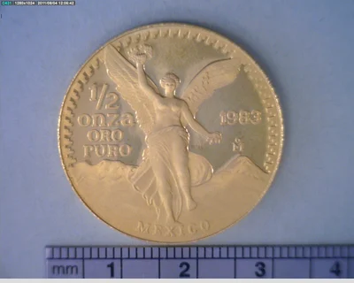 1/2 Onza Libertad Oro 1983