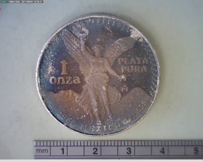 1/2 Onza Libertad Plata 1987
