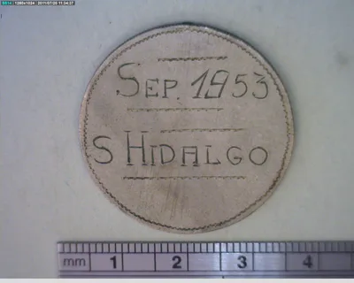 1 Peso Plata 1953 (reverso)