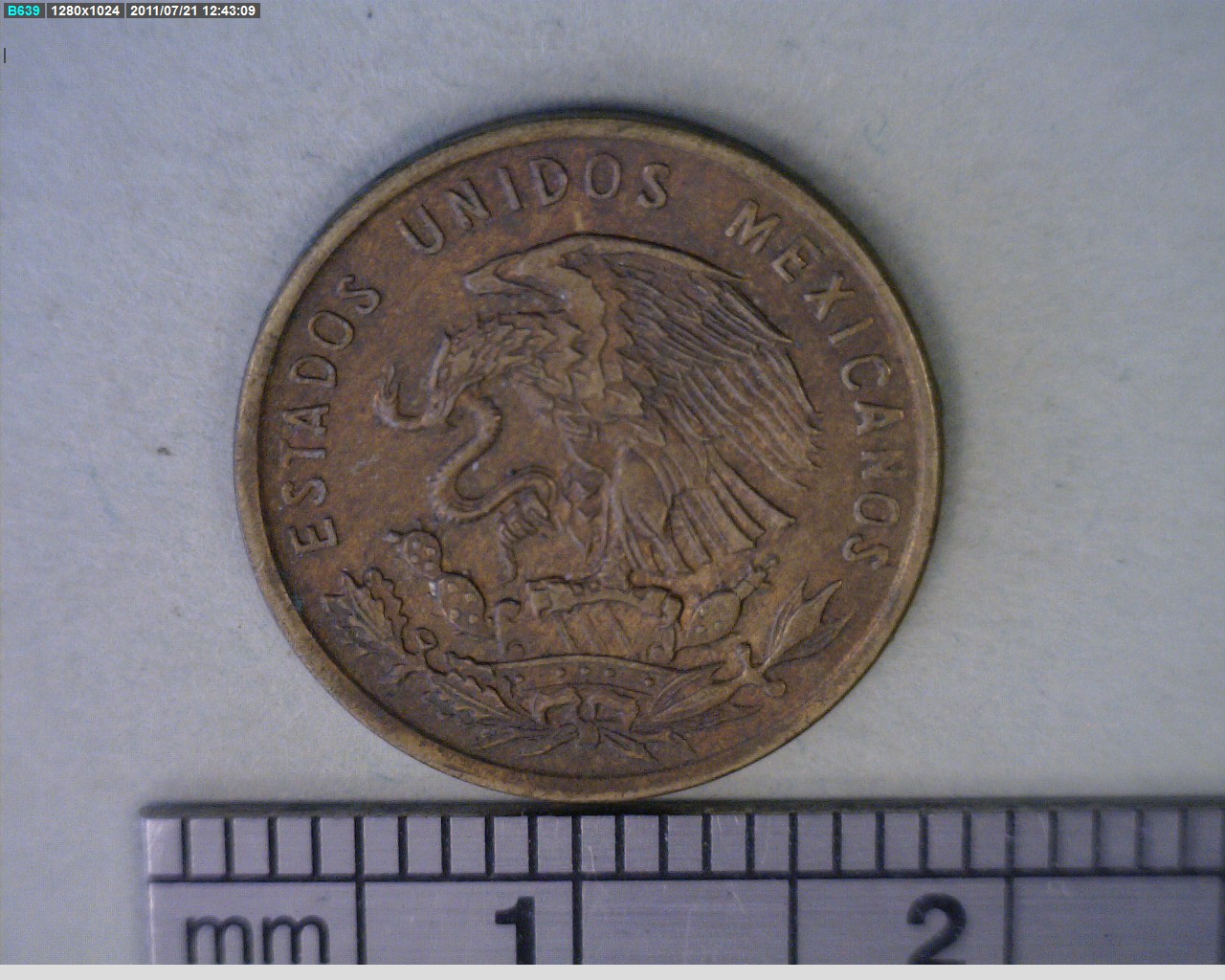 1 Centavos Latón 1953 (anverso)