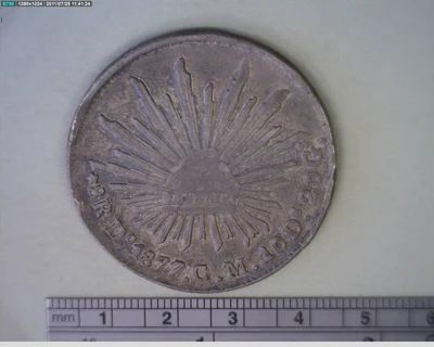 8 Reales Resplandor Durango 1877