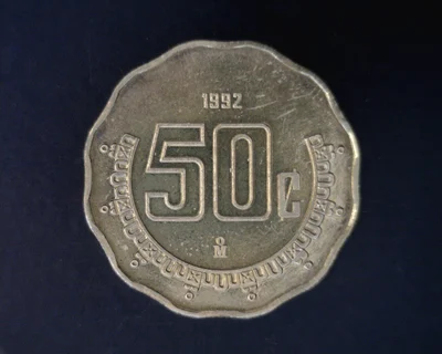50 Centavos Bronce Aluminio 1992