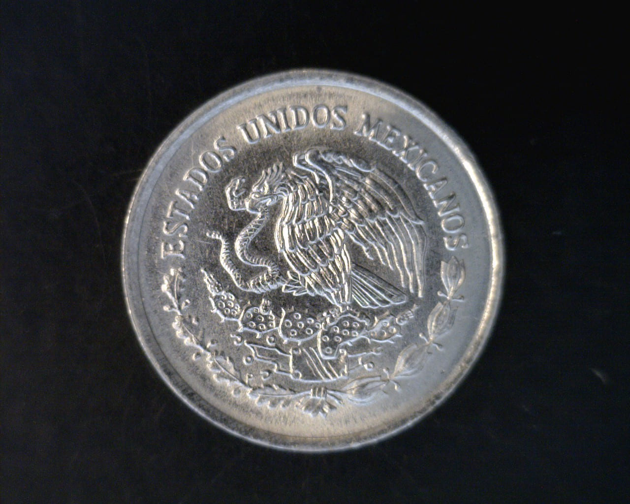 5 Acero inoxidable 1992 . Inventario Banxico 16771 (anverso)