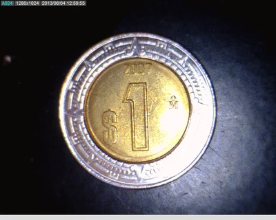 1 Peso Bimetálica 2007