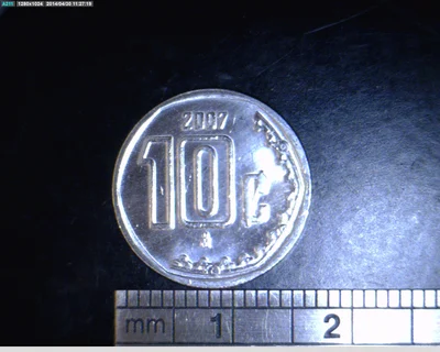 10 Acero inoxidable 2007 . Inventario Banxico 17105 (reverso)