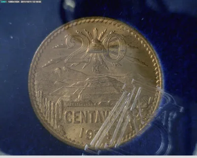 20 Centavos Latón 1974 (reverso)