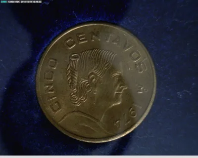 5 Centavos Latón 1974 (reverso)