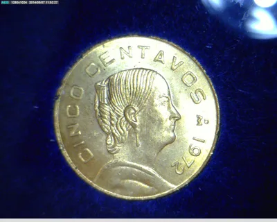 5 Centavos Latón 1972 (reverso)