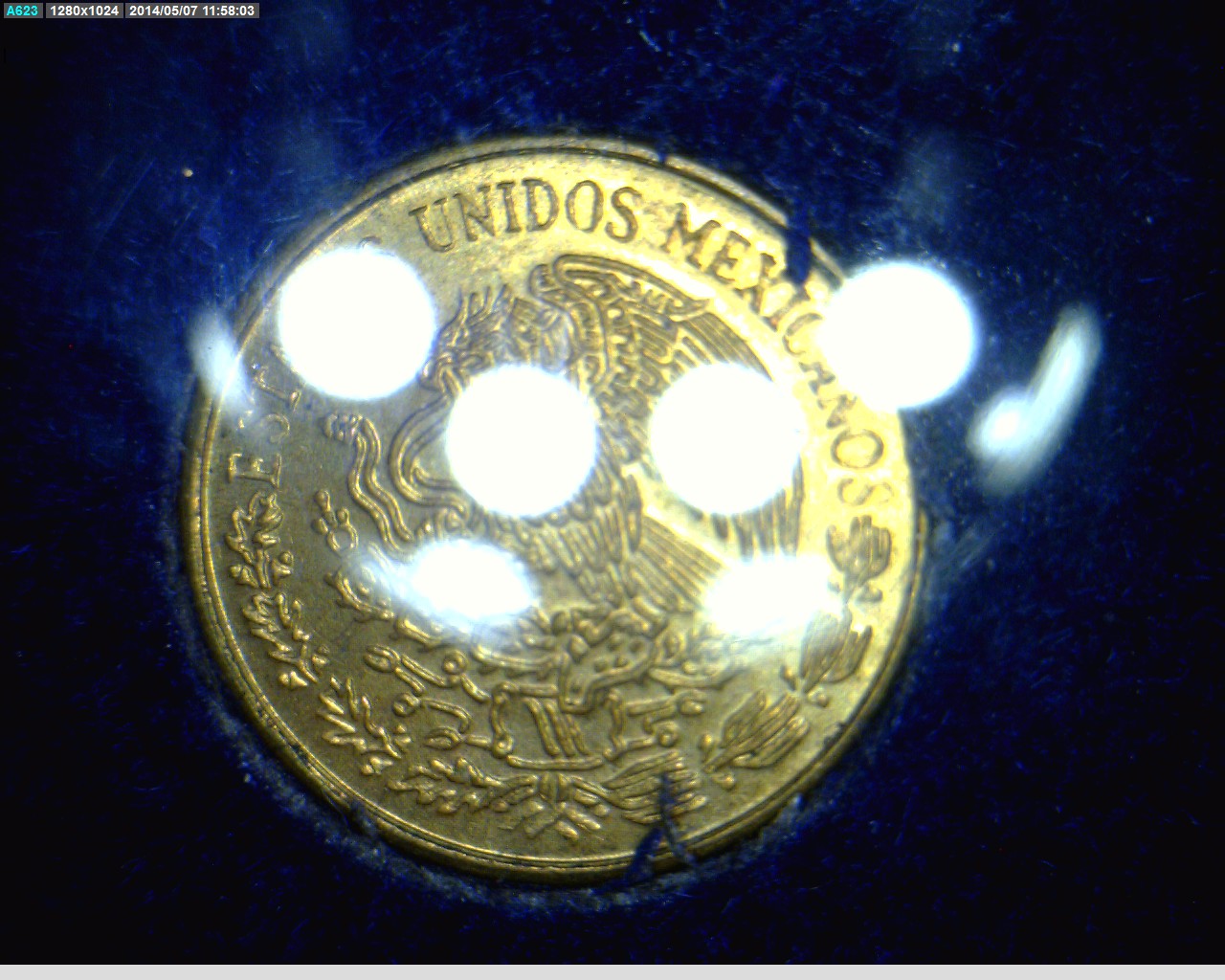 1 Centavos Latón 1972 (anverso)