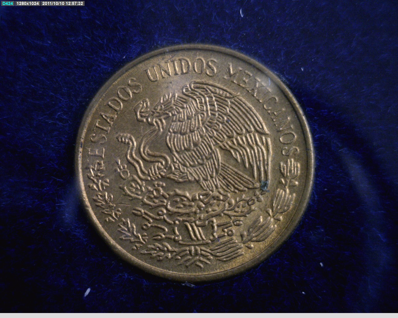 1 Centavos Latón 1973 (anverso)