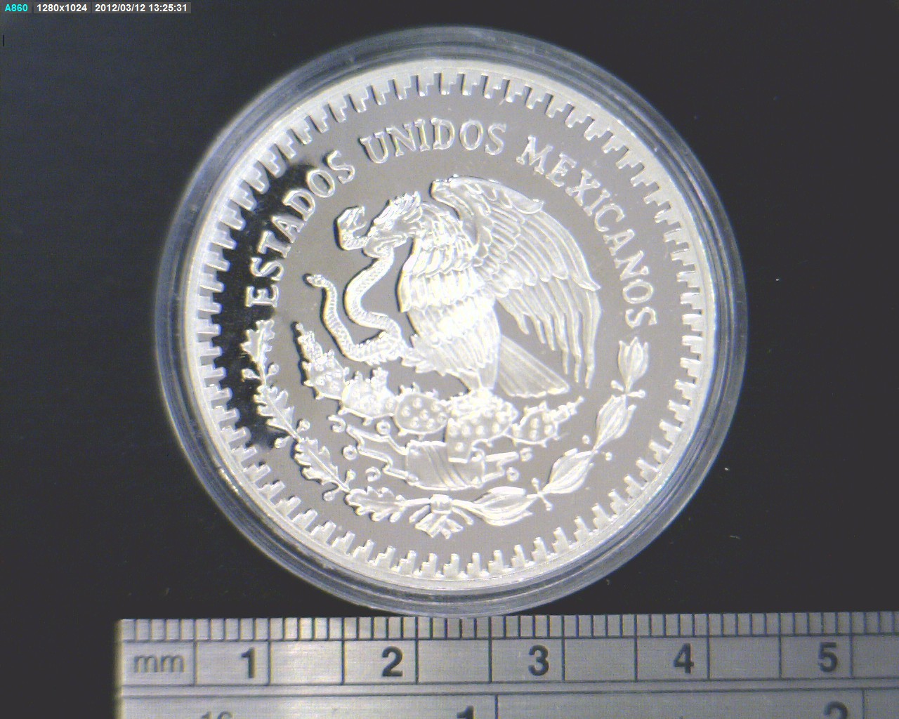 1 oz Libertad Plata 1989 · Inventario Banxico 17854 (anverso)