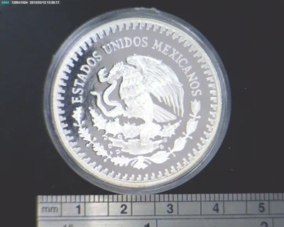 1 oz Libertad Plata 1990 · Inventario Banxico 17856 (anverso)