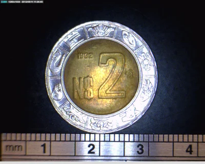 2 Nuevos Pesos Bimetálica 1993