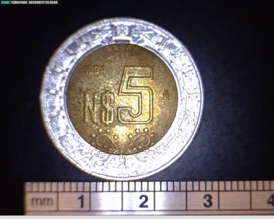 5 Nuevos Pesos Bimetálica 1994