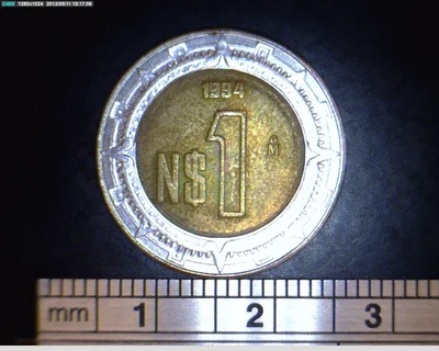 1 Nuevos Pesos Bimetálica 1994
