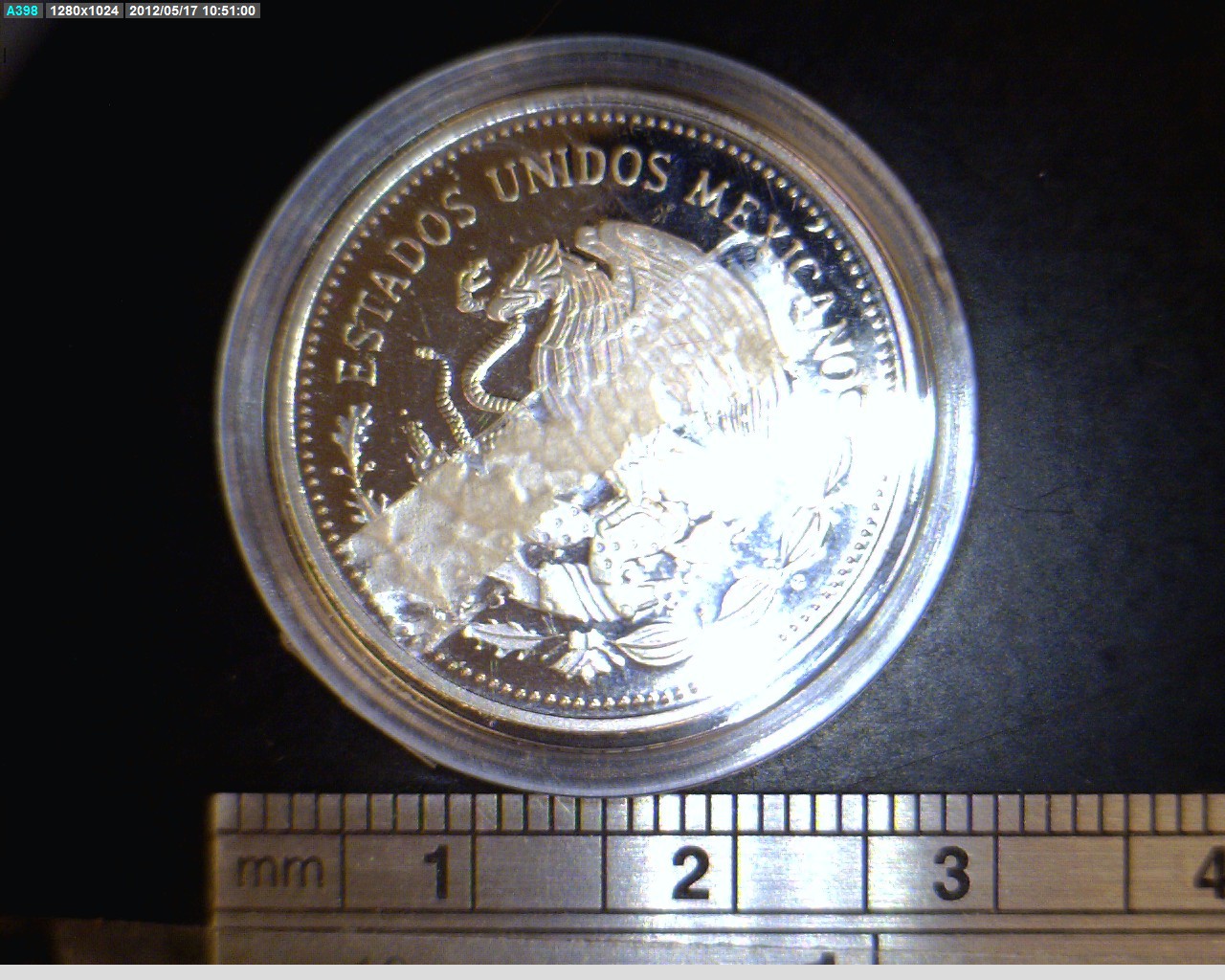 1 Acero inoxidable 1992 . Inventario Banxico 18747 (anverso)