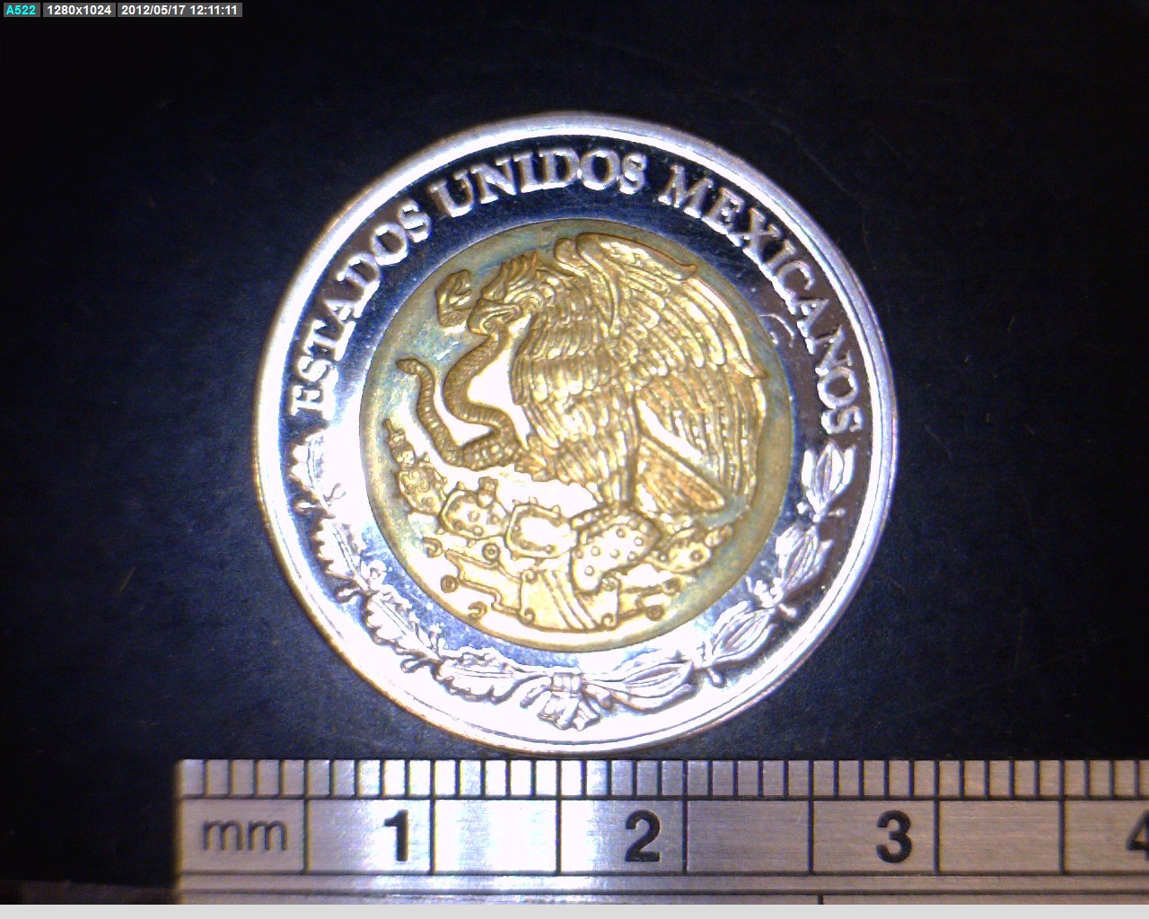 5 Bimetálica 1996 . Inventario Banxico 18809 (anverso)