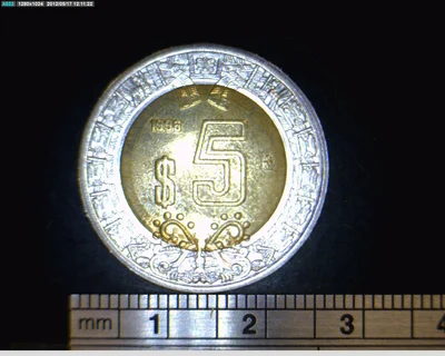 5 Pesos Bimetálica 1996