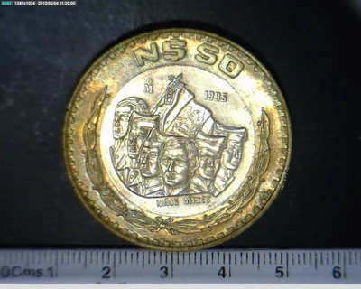 50 Nuevos Pesos Bimetálica 1995