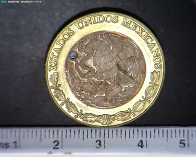 10 Bimetálica 1995 . Inventario Banxico 18980 (anverso)