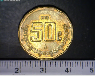 50 Centavos Bronce Aluminio 1995