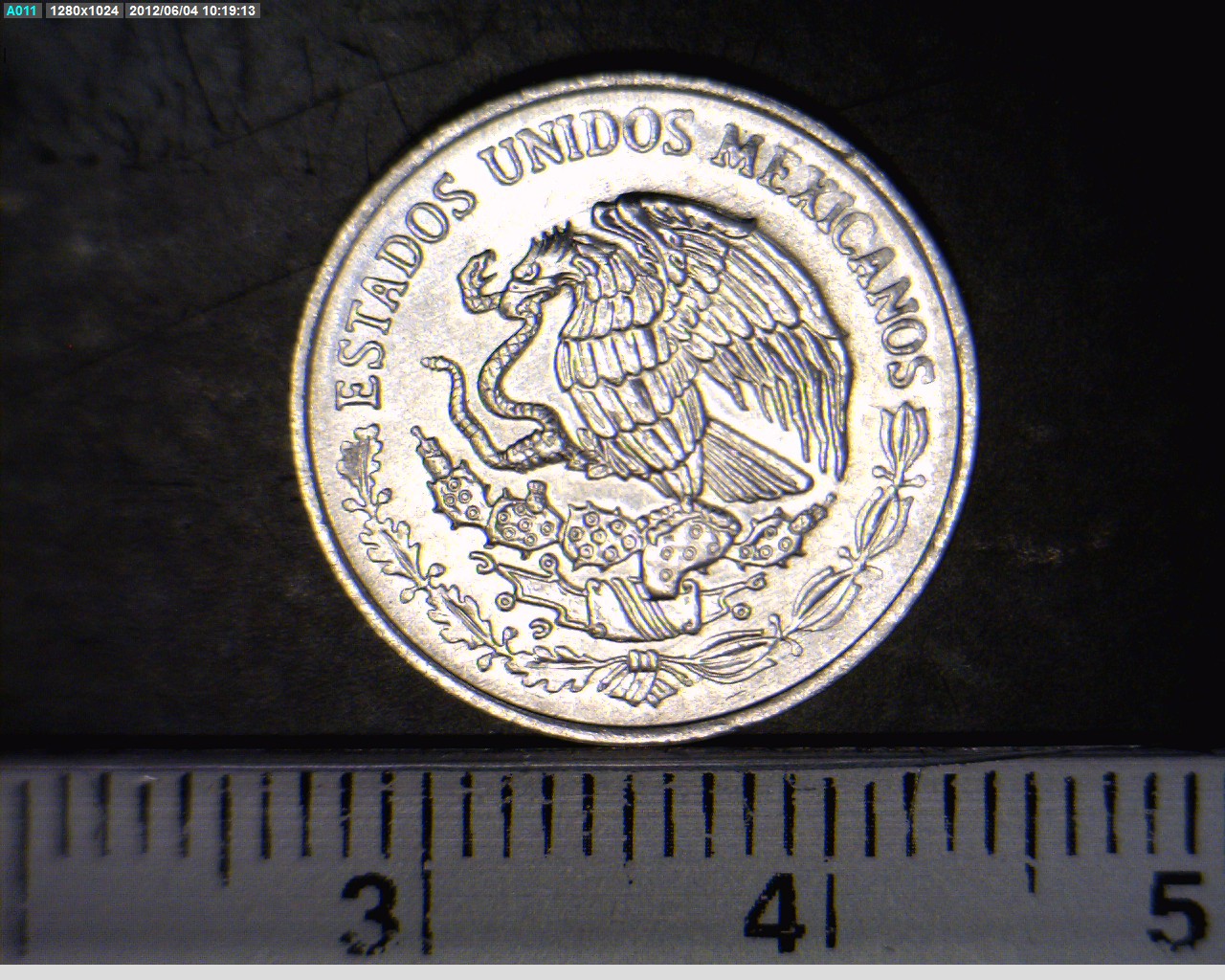 10 Acero inoxidable 1995 . Inventario Banxico 19005 (anverso)