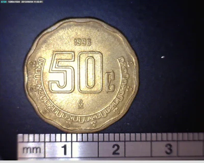 50 Centavos Bronce Aluminio 1996