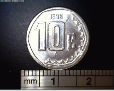 10 Centavos Acero inoxidable 1996
