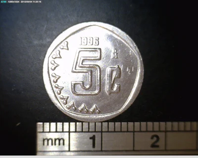 5 Centavos Acero inoxidable 1996