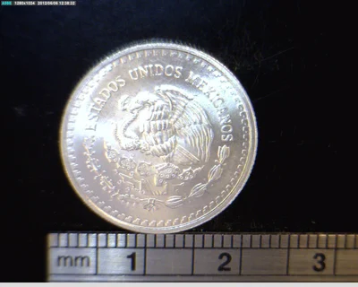 1/10 oz Libertad Plata 1995 · Inventario Banxico 19179 (anverso)