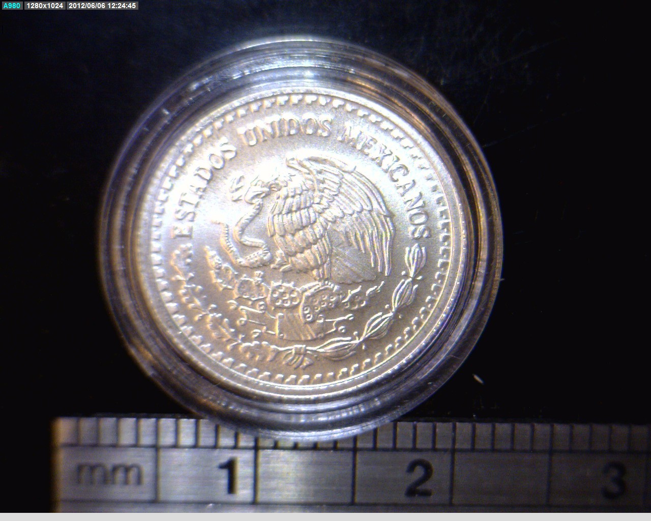 1/20 oz Libertad Plata 1995 · Inventario Banxico 19182 (anverso)