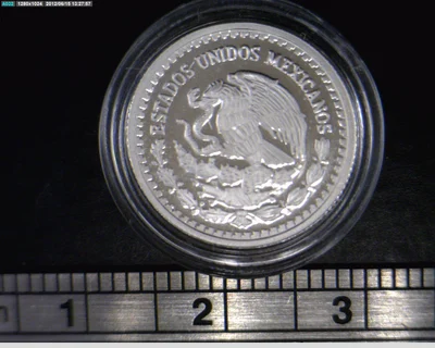 1/20 oz Libertad Plata 1996 · Inventario Banxico 19218 (anverso)