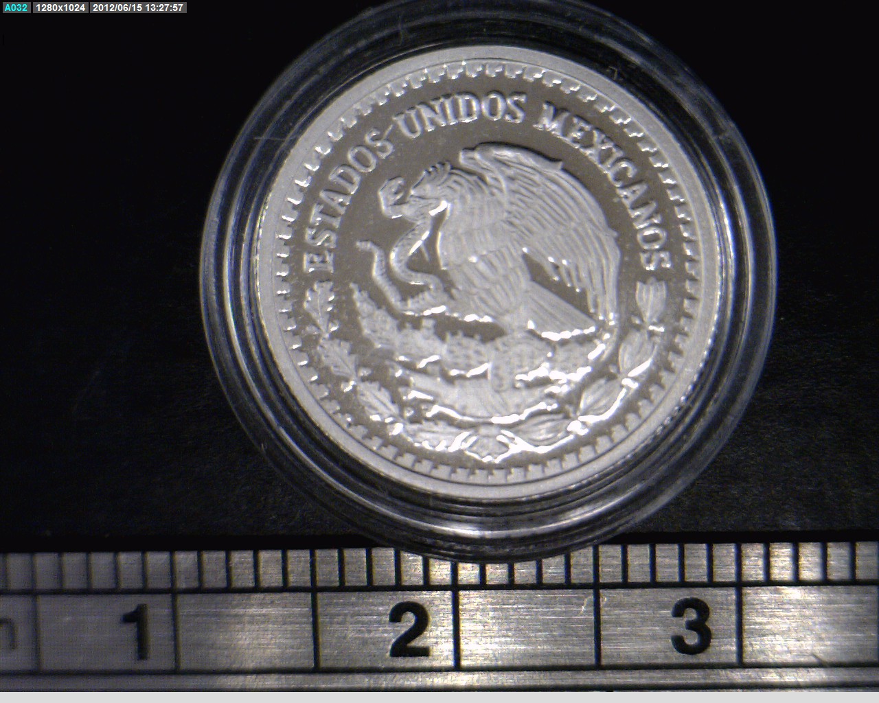 1/20 oz Libertad Plata 1996 · Inventario Banxico 19218 (anverso)