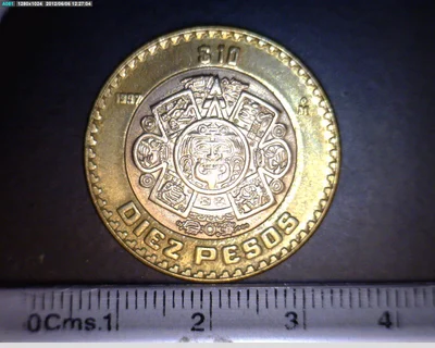 10 Pesos Bimetálica 1997