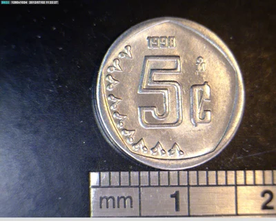 5 Centavos Acero inoxidable 1998