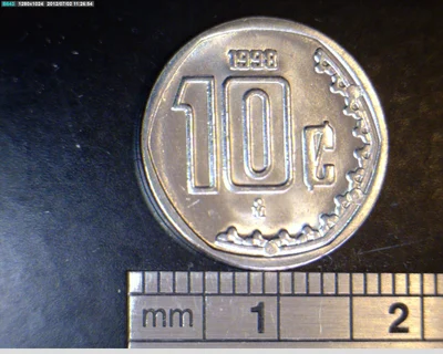 10 Centavos Acero inoxidable 1998