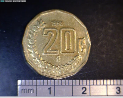 20 Centavos Bronce Aluminio 1998