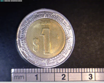 1 Peso Bimetálica 1998