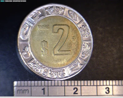 2 Pesos Bimetálica 1998