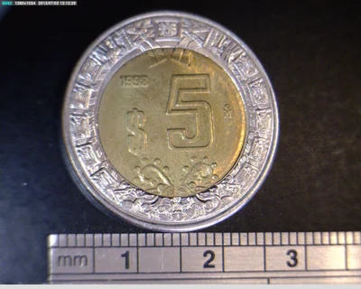 5 Pesos Bimetálica 1998