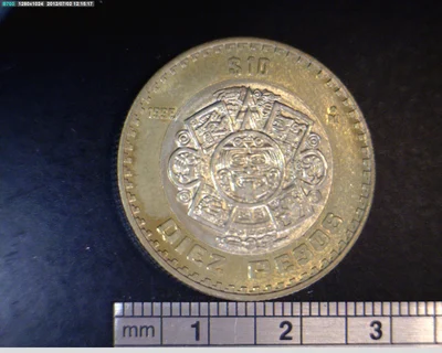 10 Pesos Bimetálica 1998