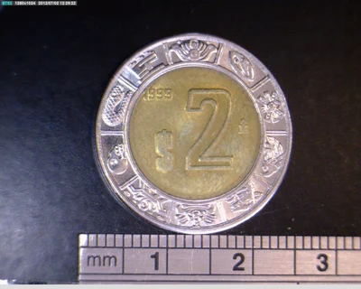 2 Pesos Bimetálica 1999