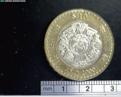 10 Pesos Bimetálica 2000