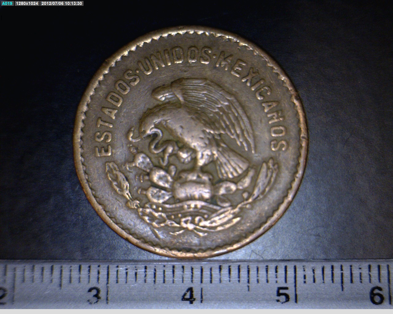 5 Centavos Bronce 1953 (anverso)