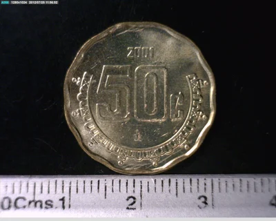 50 Bronce Aluminio 2001 . Inventario Banxico 20513 (reverso)