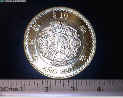 10 Pesos Bimetálica 2001